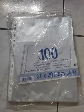 Pochettes perforées neuves