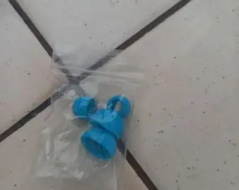Embout bleu de écouteur