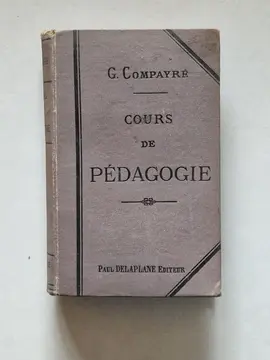 Livre ancien "Cours de pédagogie"