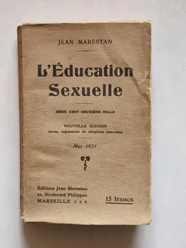 Livre ancien "L'éducation sexuelle"