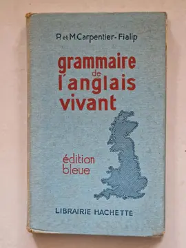 Livre ancien "Grammaire de l'anglais vivant"