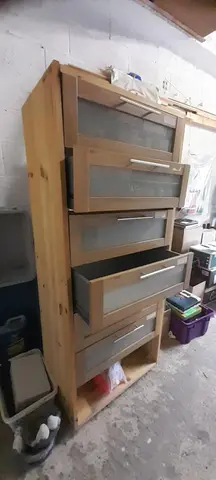 commode faite maison 6 tiroirs