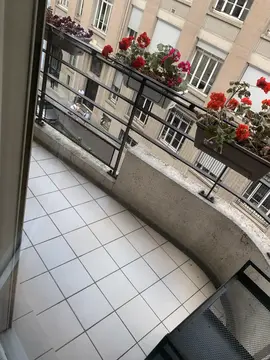 Balconnières avec fleurs