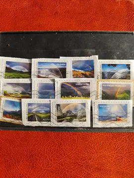 série timbres France arc en ciel..