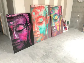 Peintures décoratives d’inspiration indouiste