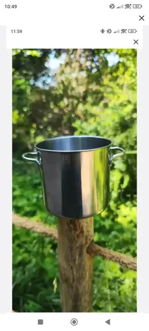 Pot inox diamètre 10 cm