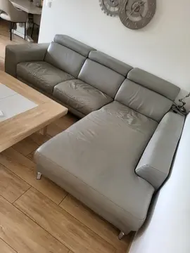 Canapé angle en cuir