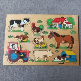 Puzzle encastrements en bois