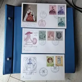 donne timbres collection étrangers envelloppe 1er jour