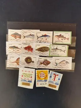 série timbres France.. Poissons+++