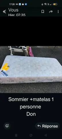 sommier et matelas