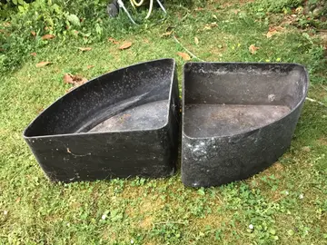 Bacs pour plantes quart de cercle