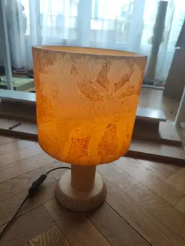 lampe vintage en albatre