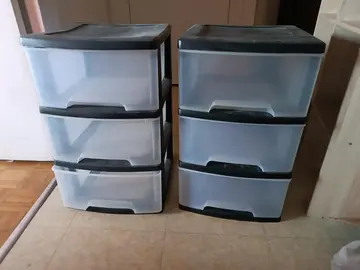 2 rangement tiroir plastique