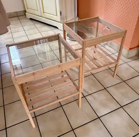 2 tables chevet IKEA