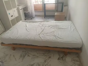 sommier à lattes + matelas 120 x 190 cm