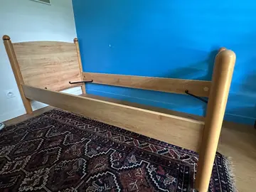 cadre de lit en bois (200 x 90)