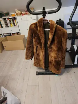 veste 3/4 en mouton doré