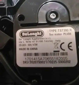 Appareil à thé marque Delonghi TBE
