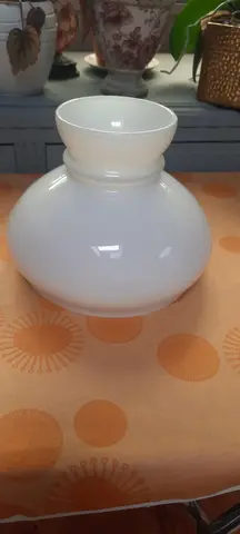 abat-jour opaline en porcelaine diamètre 20cm