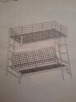 lit métallique mezzanine