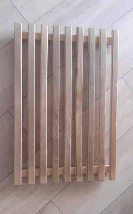 tapis de douche en bois