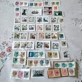 donne timbres collection étrangers italien 1lot par envoie