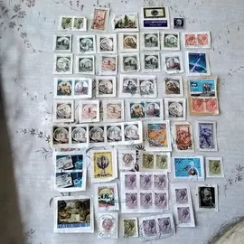 donne timbres collection étrangers italien n2