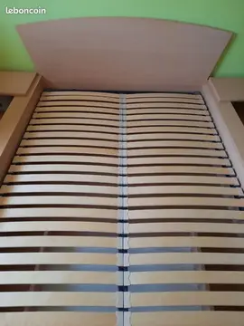 Grand lit en bois 140x190