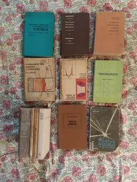 Livres anciens de physique en espagnol et anglais