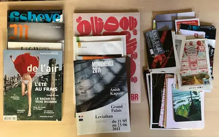 Lot de magazines et cartes art, photo, expositions