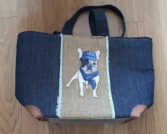 Petit panier bouledogue français
