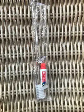 mini kit brosse à dent dentifrice