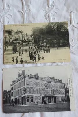 Lot de 2 cartes anciennes d’AMIENS (Somme) Années 19001