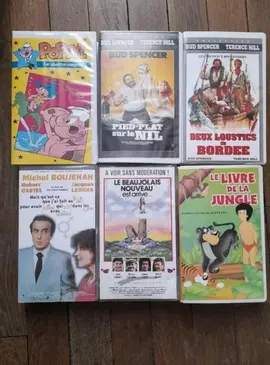 Lot de 6 VHS