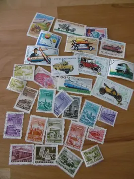 Timbres thématique Véhicules transport LOT 3