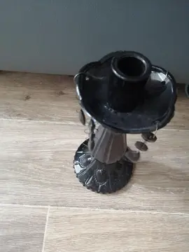 Bougeoir en verre