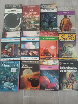 un lot de livres de science fiction et policier