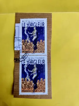 Timbres oblitérés le jongleur