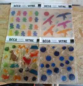 décoration gel vitre