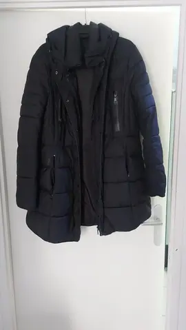 parka à capuche noir