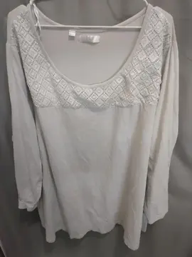 Haut manche longue blanc femme T.58-60 bonprix