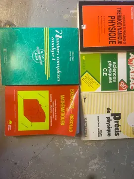 vieux livres exercices maths et physique