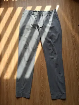 Pantalon à carreaux gris pour homme taille 38