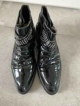 bottines femme vernis noires taille 35