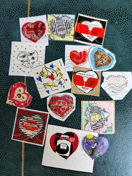 lot unique timbres coeurs...