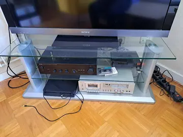 meuble télé verre
