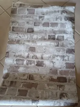 Papier peint effet brique
