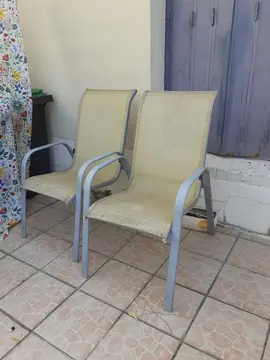 lot de 2 chaises de jardin