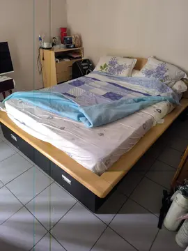 lit 2 places avec matelas + commode